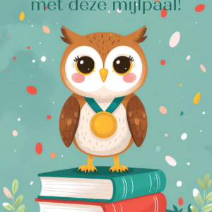 Set van 10 wenskaarten "Proficiat met deze mijlpaal!"